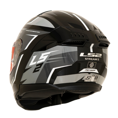 LS2 FF320 STREAM II METEOR BLACK GREY