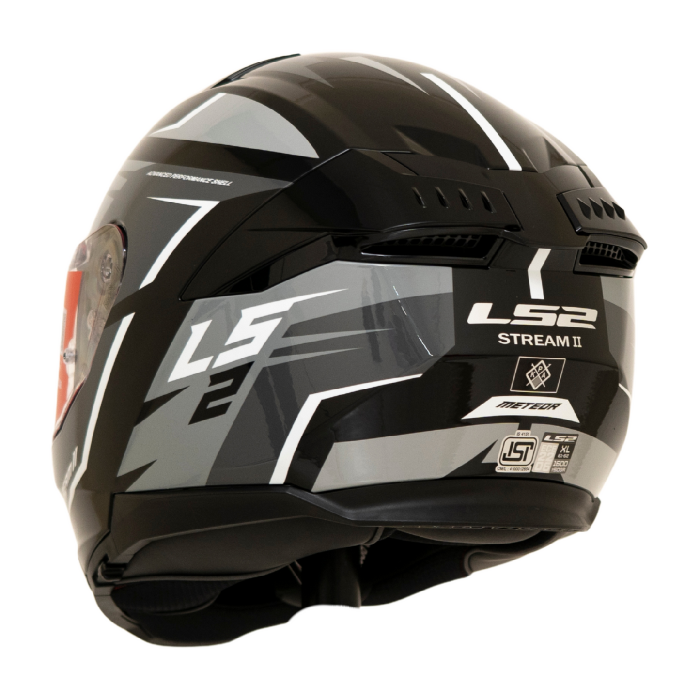 LS2 FF320 STREAM II METEOR BLACK GREY