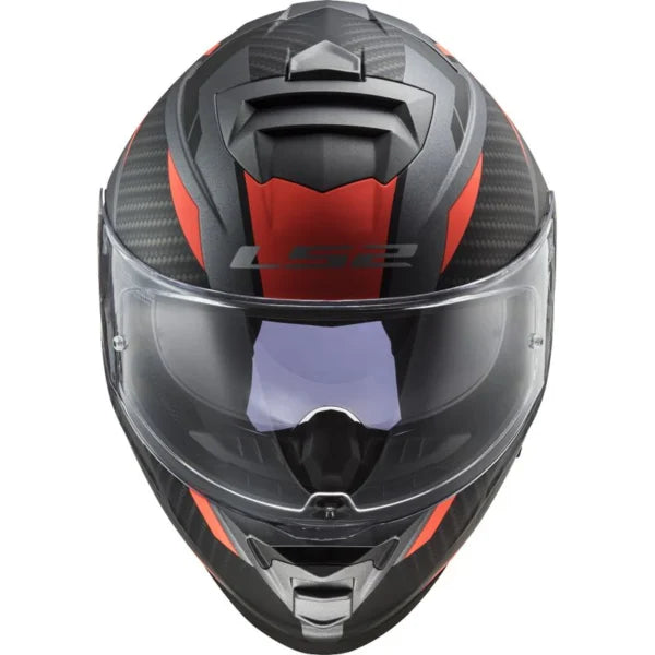 LS2 FF800 STORM II RACER MATT TITANIUM ORANGE