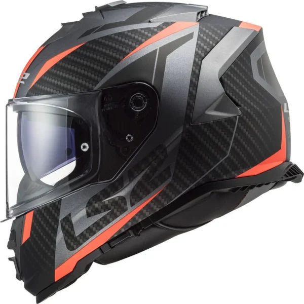 LS2 FF800 STORM II RACER MATT TITANIUM ORANGE