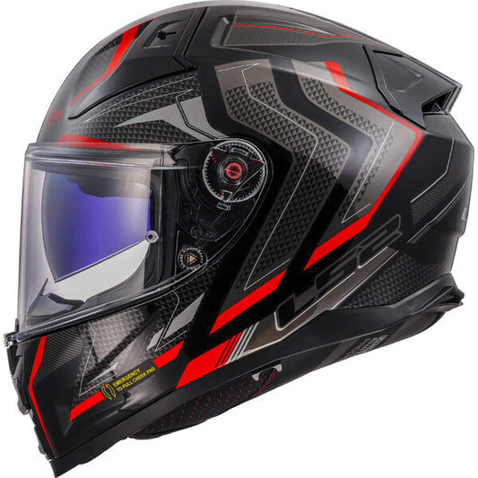LS2 VECTOR II HPFC ALIZER BLACK RED