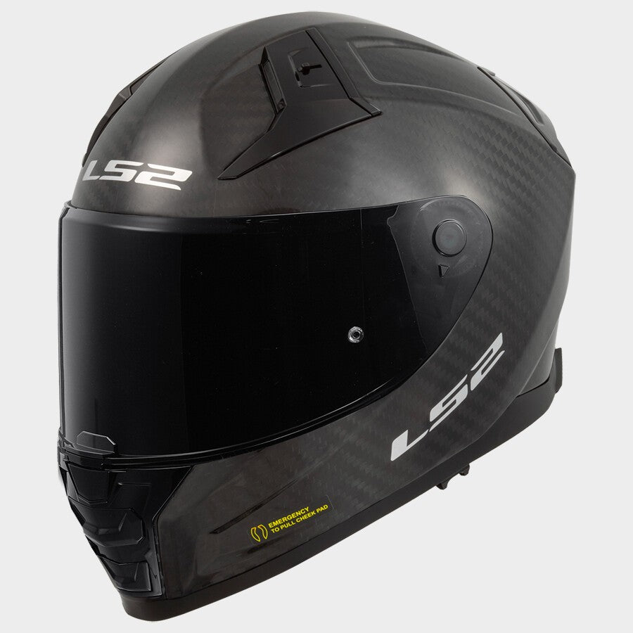LS2 VECTOR II CARBON SOLID GLOSS FF811
