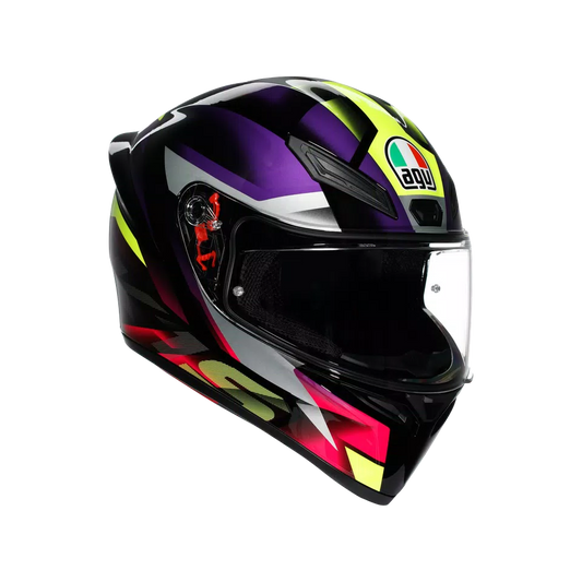 AGV K1 S FASTLAP BLACK/PURPLE/PINK  DOT(E2206)