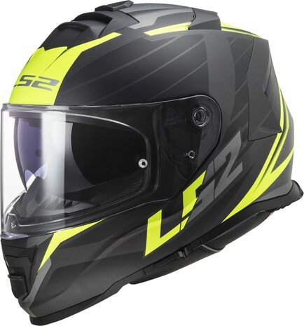 LS2 FF800 STORM II NERVE MATT HV YELLOW