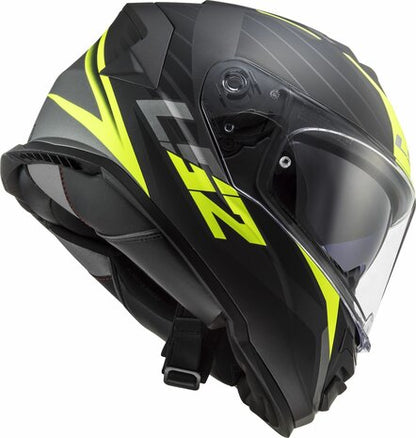 LS2 FF800 STORM II NERVE MATT HV YELLOW