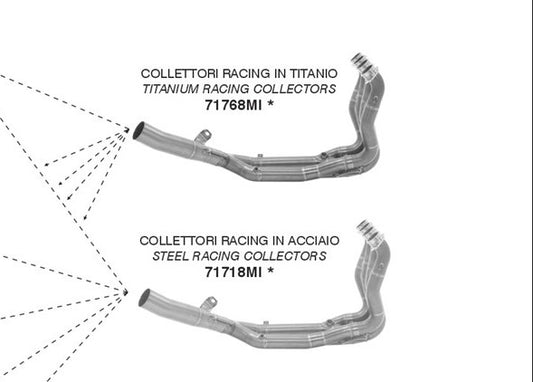 ARROW HEADERS/ RACING COLLECTORS FOR BMW S1000RR 2019-2024