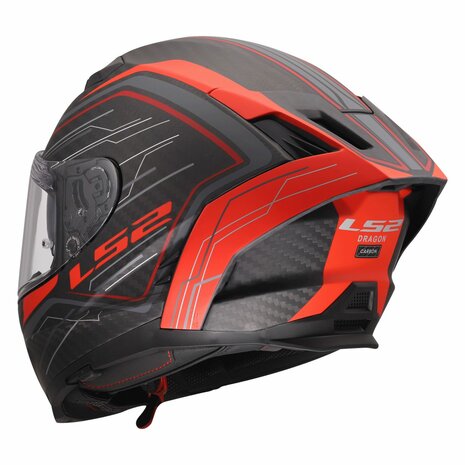LS2 FF807 DRAGON SUBIC MATT RED BLACK CARBON – BikeFormers