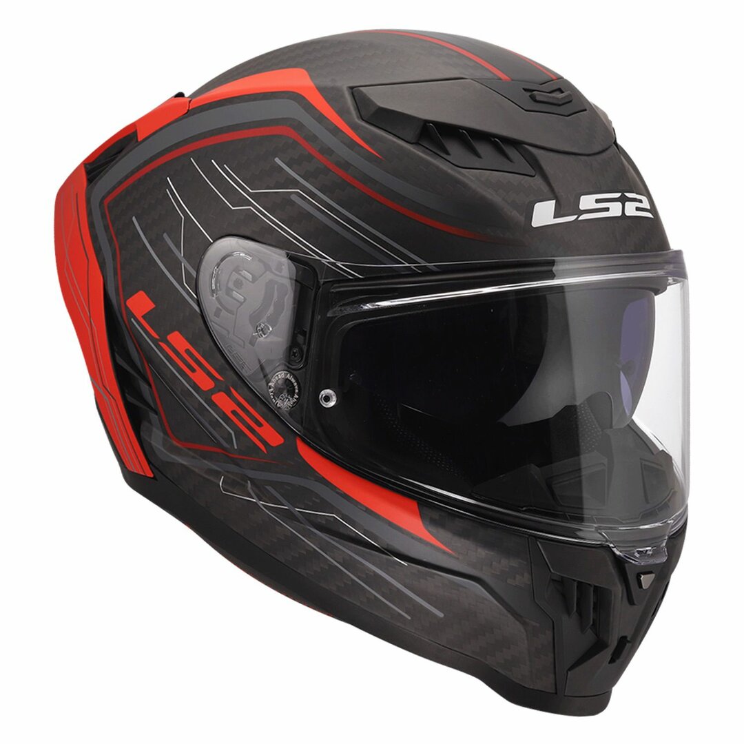 LS2 FF807 DRAGON SUBIC MATT RED BLACK CARBON