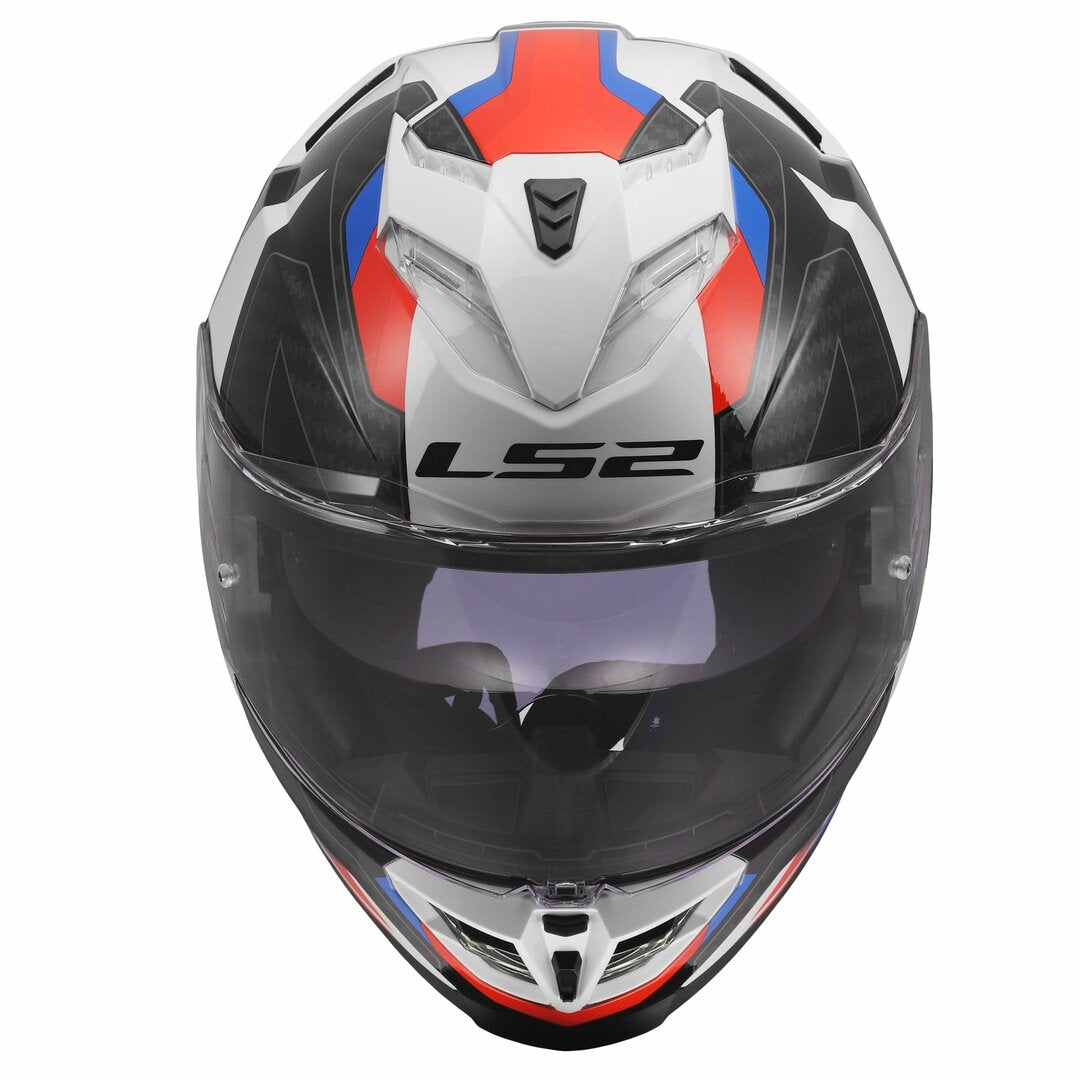 LS2 FF800 STORM III SPORTY GLOSS WHITE BLUE RED