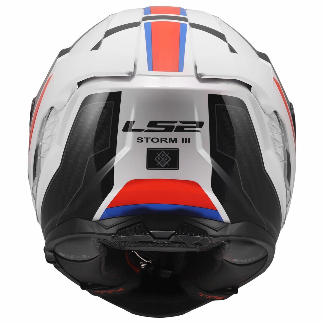 LS2 FF800 STORM III SPORTY GLOSS WHITE BLUE RED