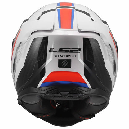 LS2 FF800 STORM III SPORTY GLOSS WHITE BLUE RED