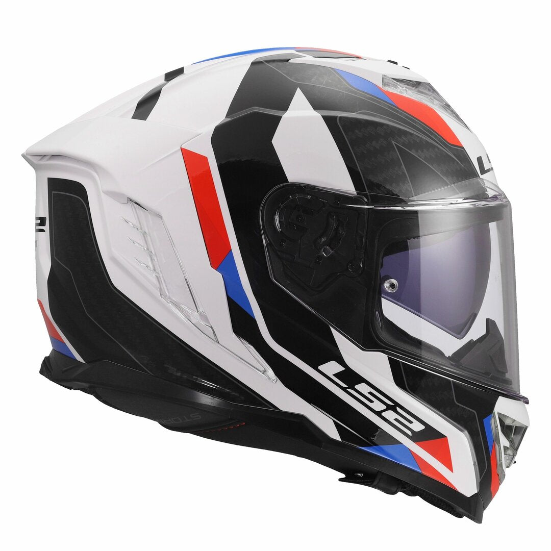 LS2 FF800 STORM III SPORTY GLOSS WHITE BLUE RED