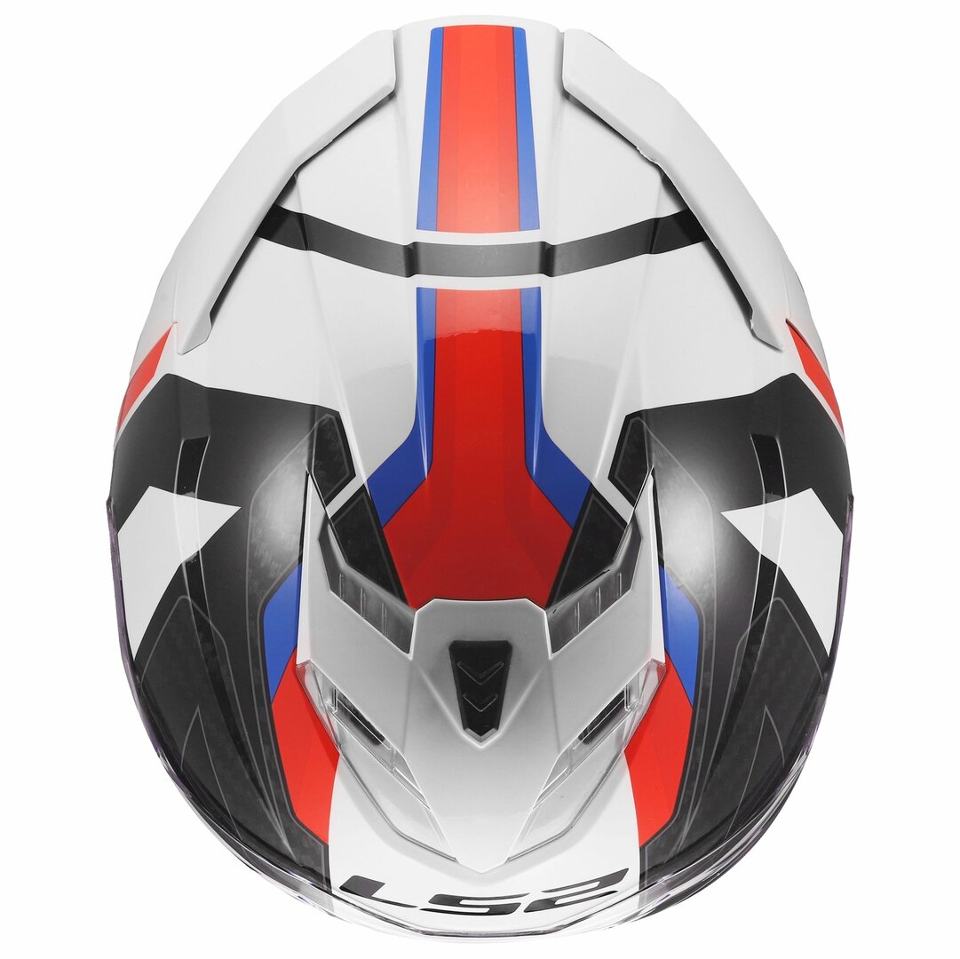 LS2 FF800 STORM III SPORTY GLOSS WHITE BLUE RED