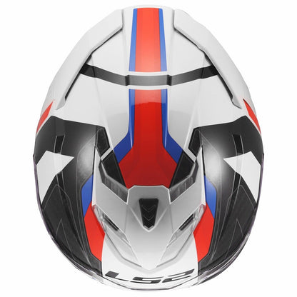 LS2 FF800 STORM III SPORTY GLOSS WHITE BLUE RED
