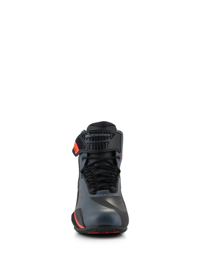 ALPINESTARS FASTER 4 MOTORCYCLE SHOES BLACK/GRAY/RED FLUO