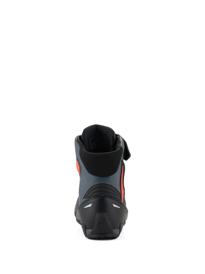 ALPINESTARS FASTER 4 MOTORCYCLE SHOES BLACK/GRAY/RED FLUO