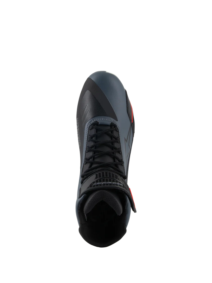 ALPINESTARS FASTER 4 MOTORCYCLE SHOES BLACK/GRAY/RED FLUO