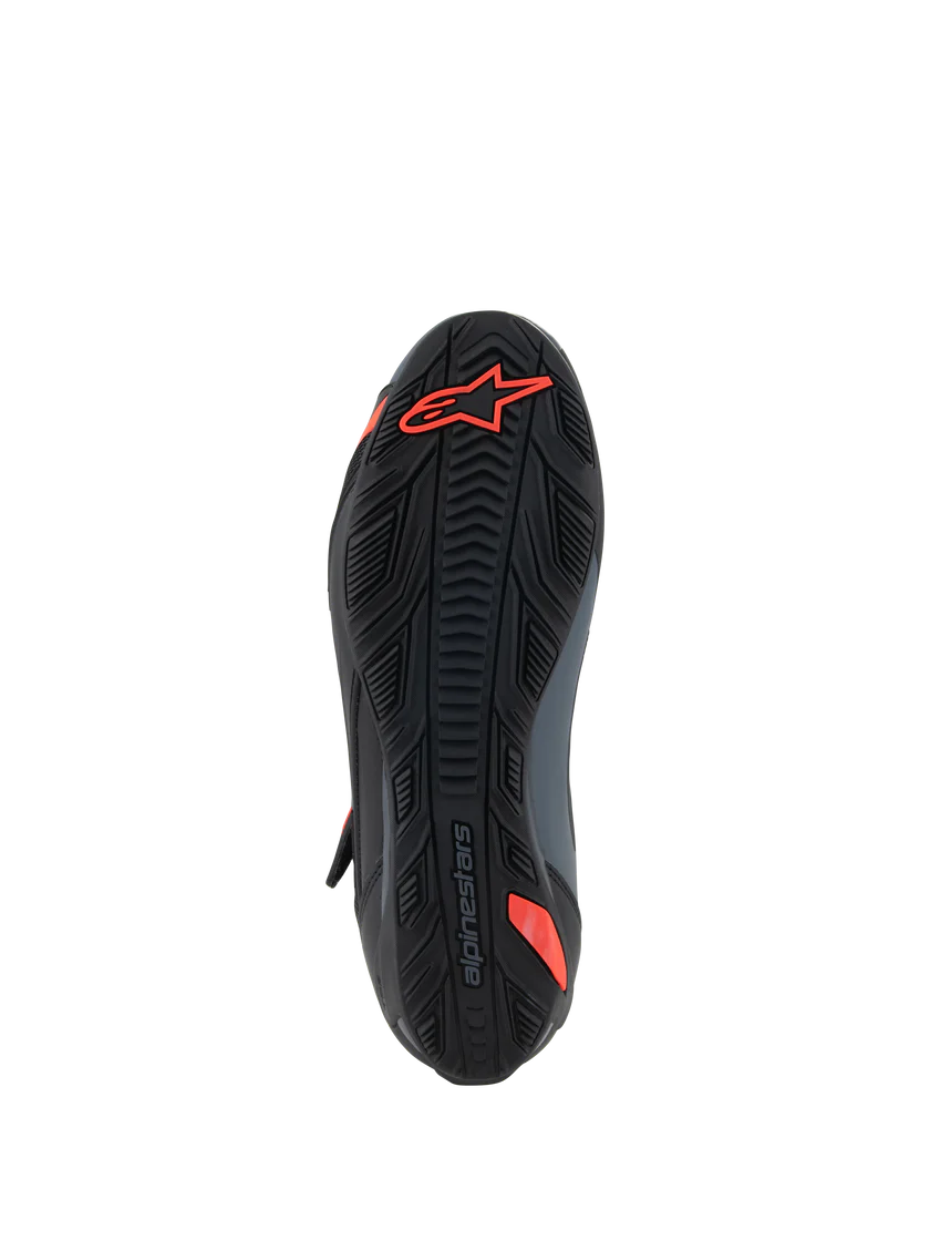 ALPINESTARS FASTER 4 MOTORCYCLE SHOES BLACK/GRAY/RED FLUO