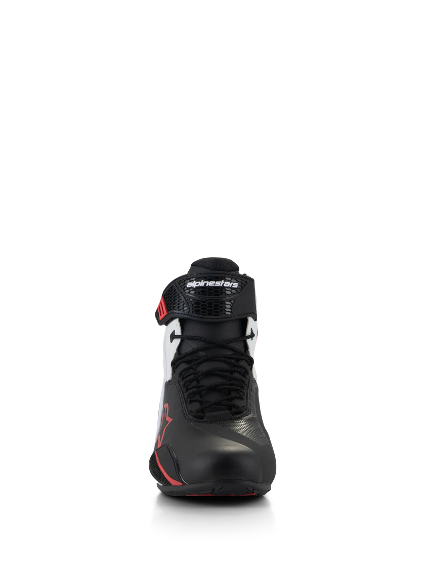 ALPINESTARS FASTER 4 MOTORCYCLE SHOES BLACK/WHITE/RED