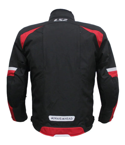 LS2 SERRA MESH BLACK RED JACKET