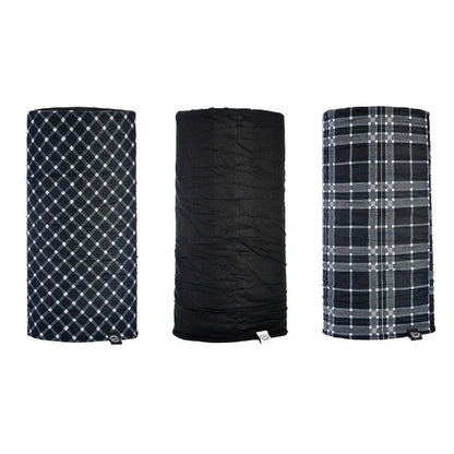 OXFORD COMFY BLACK & WHITE TARTAN 3-PACK
