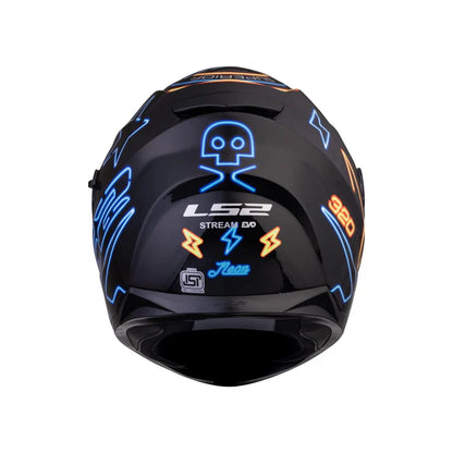 LS2 FF320 STREAM EVO NEON BLACK FLUO GREEN BLUE