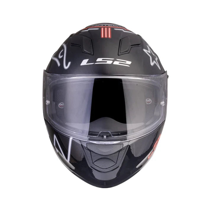 LS2 FF320 STREAM EVO NEON BLACK RED GREY