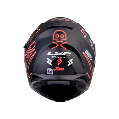 LS2 FF320 STREAM EVO NEON BLACK RED GREY