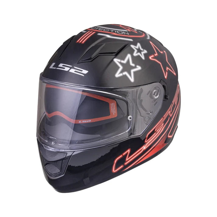 LS2 FF320 STREAM EVO NEON BLACK RED GREY