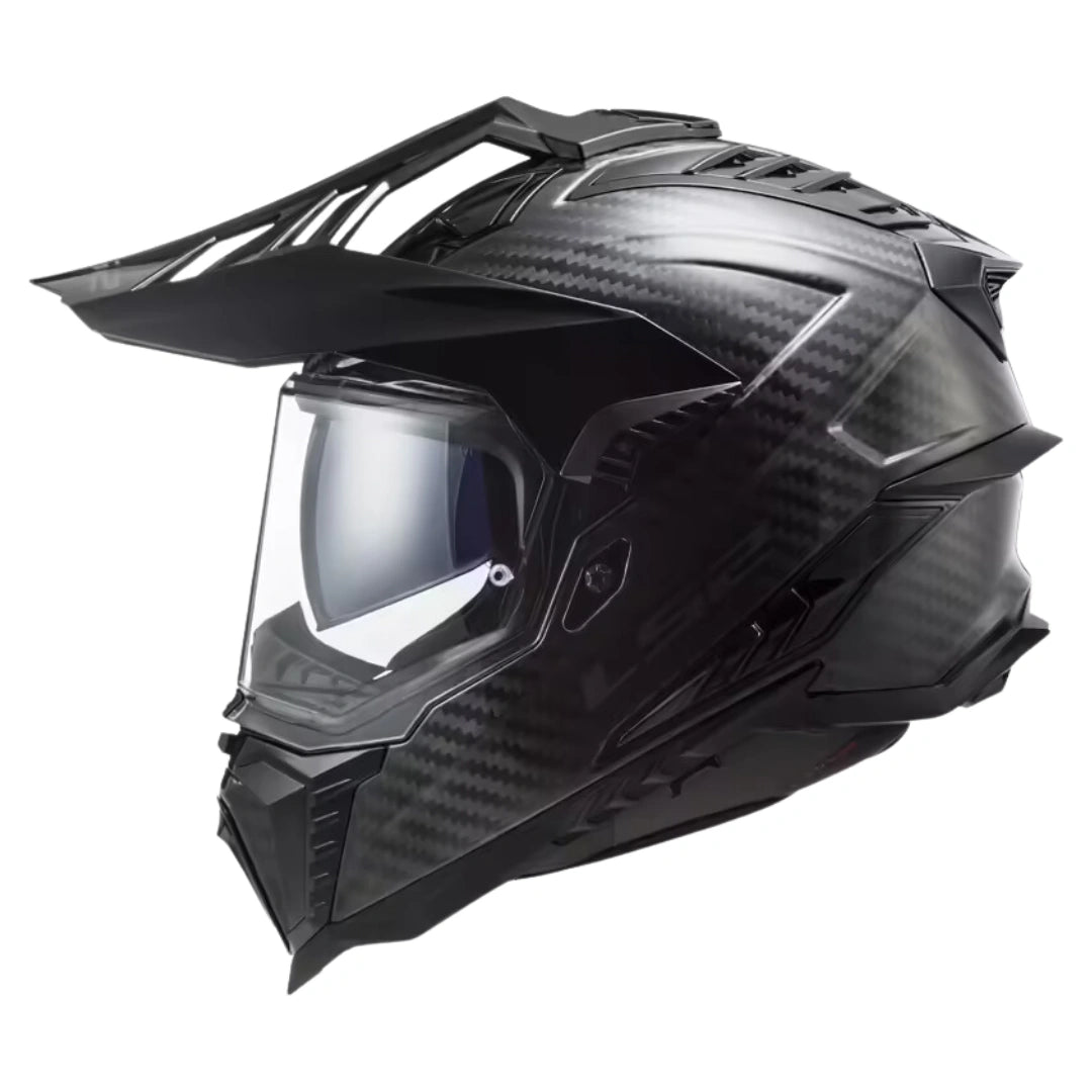 LS2 MX701 CARBON EXPLORER GLOSS SOLID CARBON