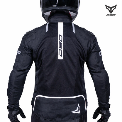 DSG GPX RIDING JACKET BLACK WHITE