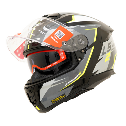 LS2 FF320 STREAM II METEOR BLACK YELLOW