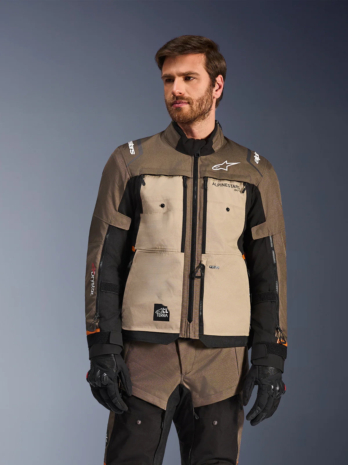 ALPINESTARS  CUSCO DRYSTAR® JACKET-WALNUT/ALUMINIUM/BLACK