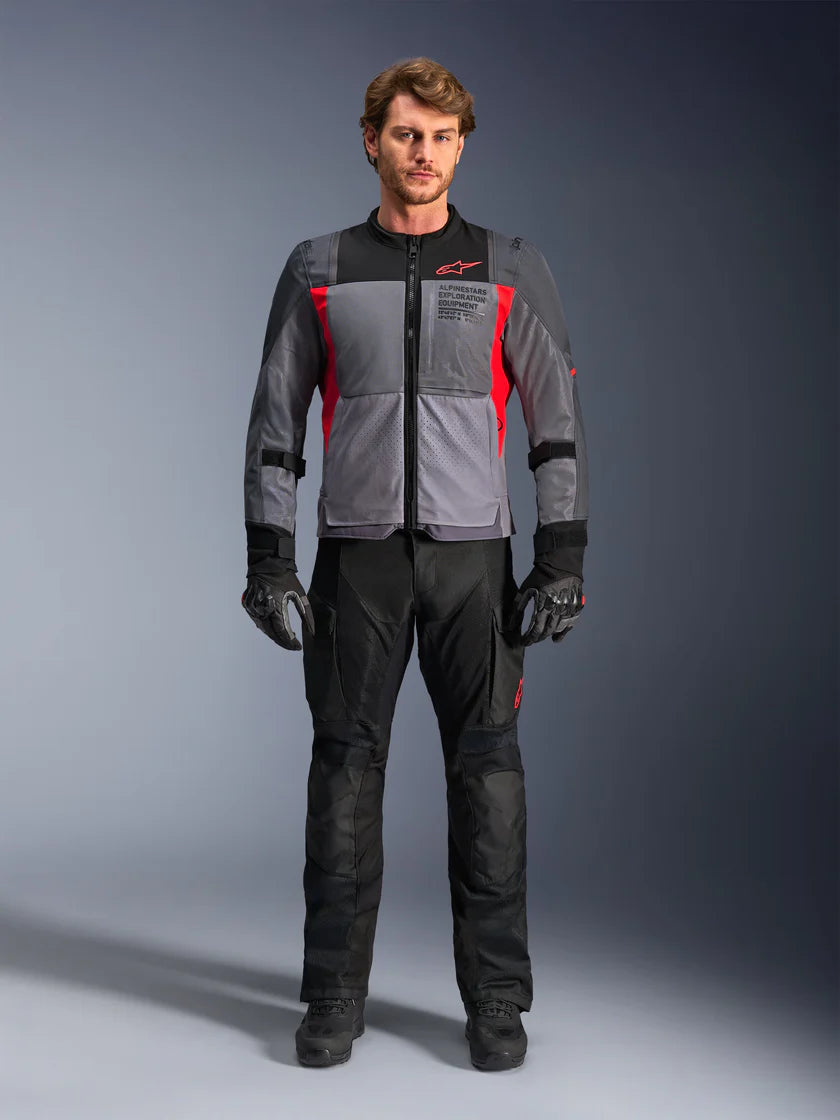 ALPINESTARS ST-2 AIR JACKET-DEEP GREY/DARK GREY/BRIGHT RED