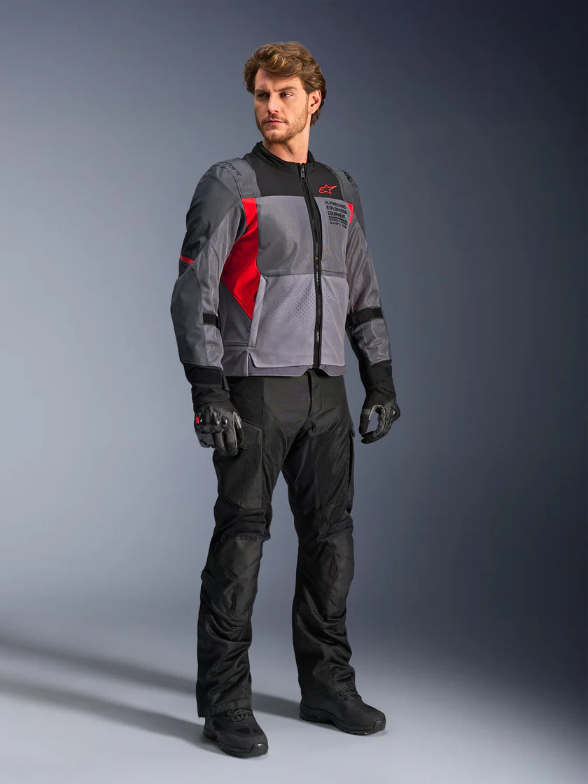 ALPINESTARS ST-2 AIR JACKET-DEEP GREY/DARK GREY/BRIGHT RED