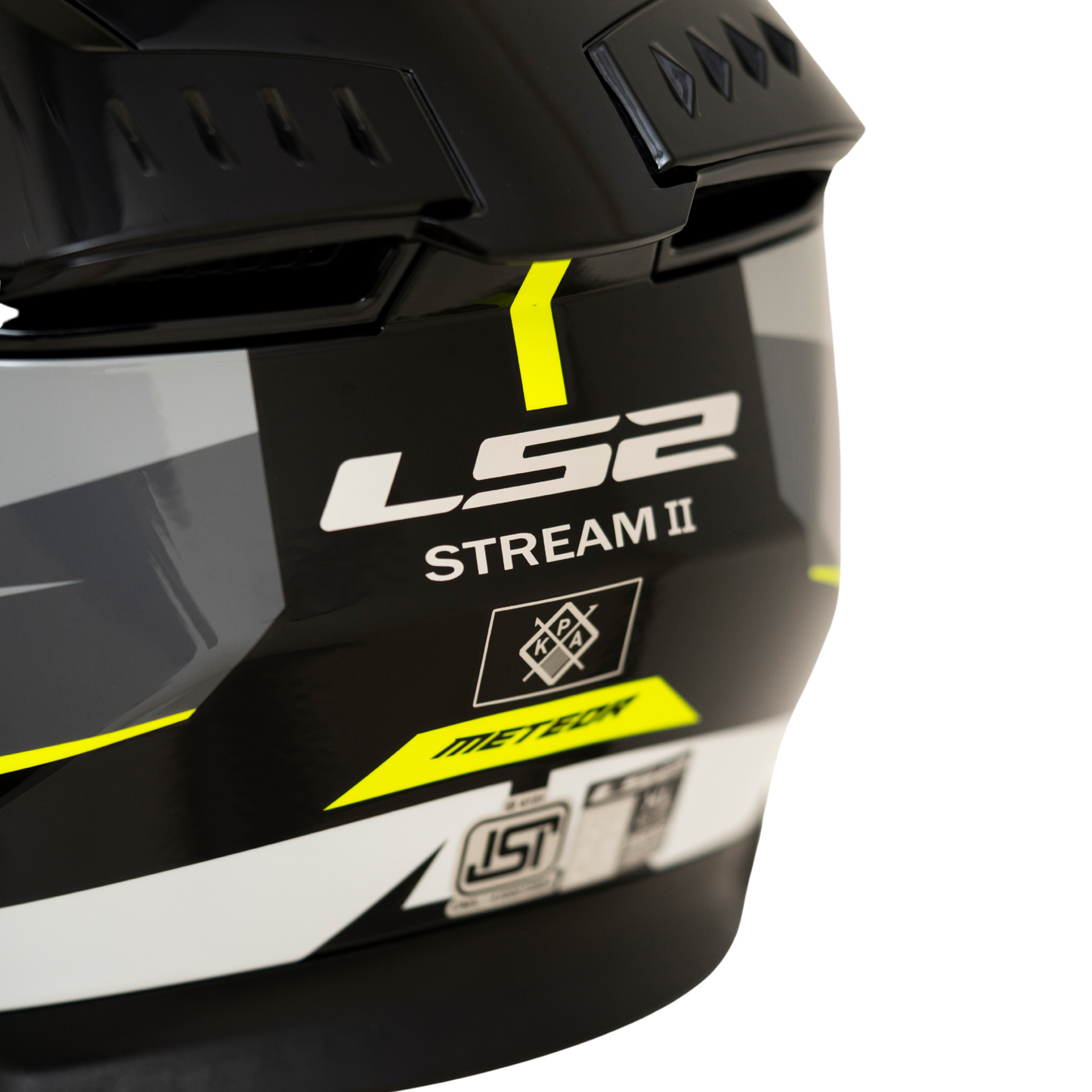 LS2 FF320 STREAM II METEOR BLACK YELLOW