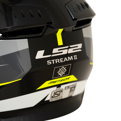 LS2 FF320 STREAM II METEOR BLACK YELLOW