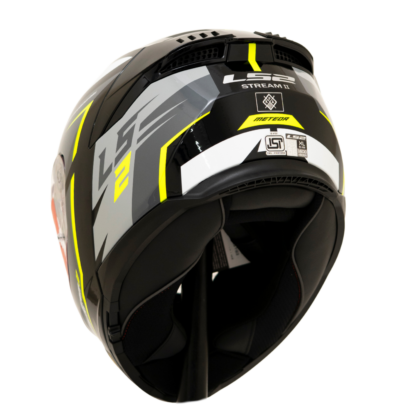 LS2 FF320 STREAM II METEOR BLACK YELLOW