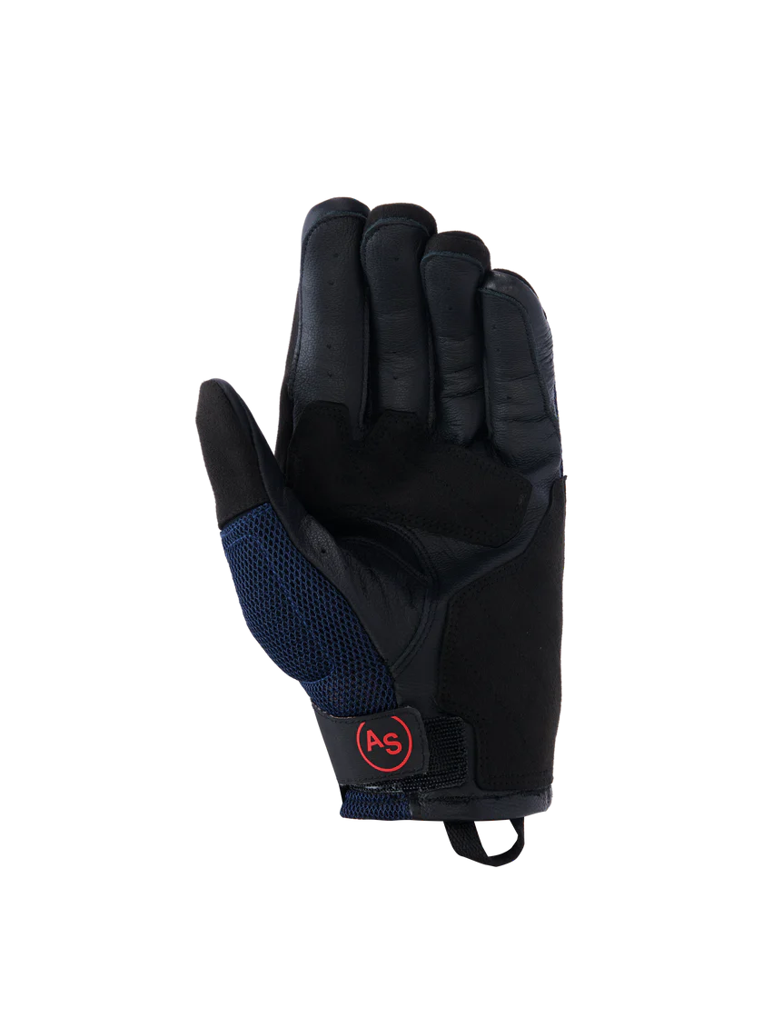 ALPINESTARS MANTI AIR GLOVES- DEEP BLUE /RED FLUO/ASPHALT