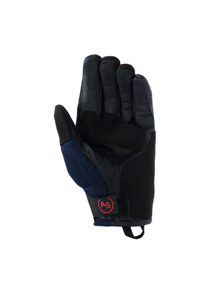 ALPINESTARS MANTI AIR GLOVES- DEEP BLUE /RED FLUO/ASPHALT