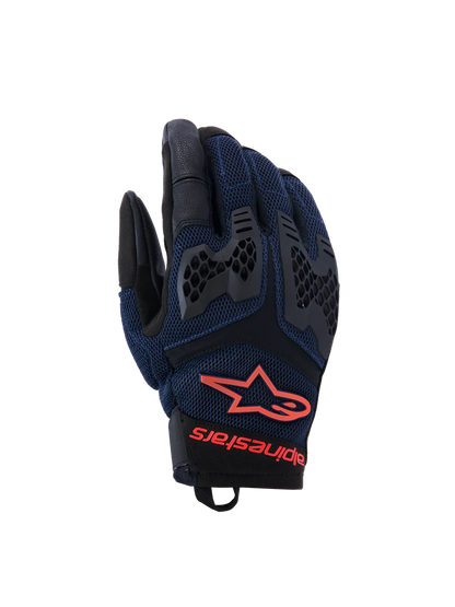 ALPINESTARS MANTI AIR GLOVES- DEEP BLUE /RED FLUO/ASPHALT