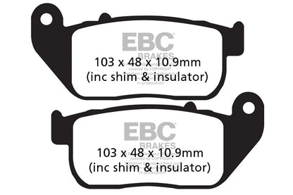 EBC BRAKES-FA381HH FULLY SINTERED - (FRONT)