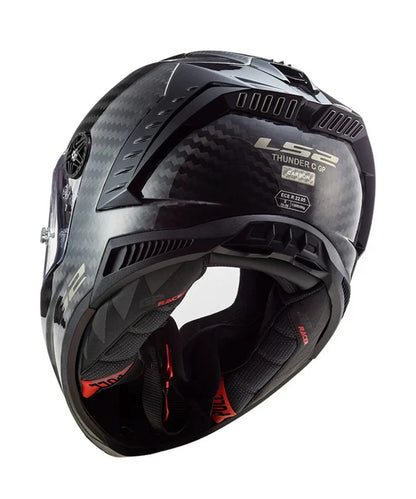 LS2 FF805 THUNDER CARBON GP SOLID GLOSS (FIM Certified)