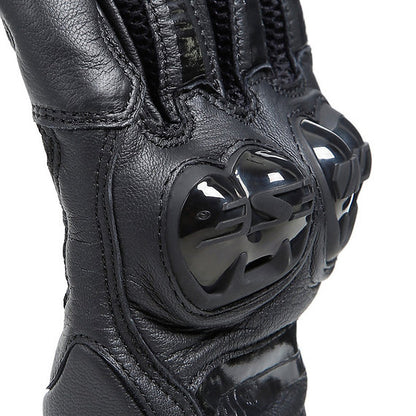 DAINESE MIG 3 LEATHER GLOVES - BLACK/BLACK