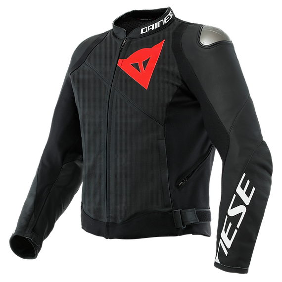 DAINESE SPORTIVA LEATHER JACKET – BLACK-MATT