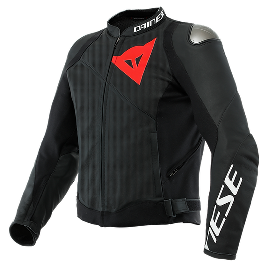 DAINESE SPORTIVA LEATHER JACKET – BLACK-MATT