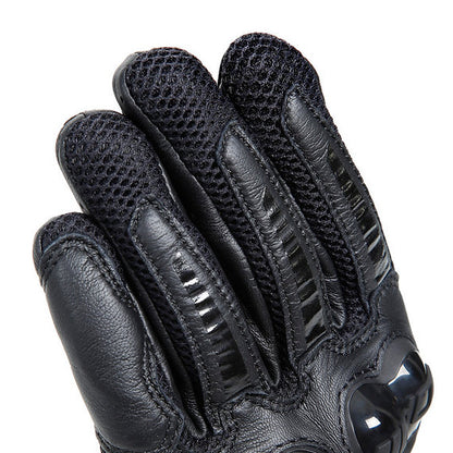DAINESE MIG 3 LEATHER GLOVES - BLACK/BLACK