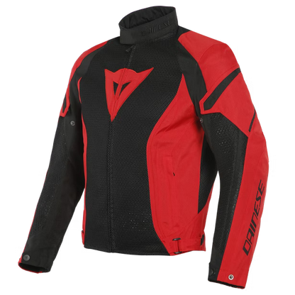 DAINESE AIR CRONO 2 TEX JACKET BLACK/LAVA-RED/LAVA-RED