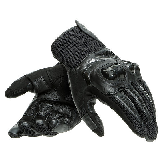 DAINESE MIG 3 LEATHER GLOVES - BLACK/BLACK