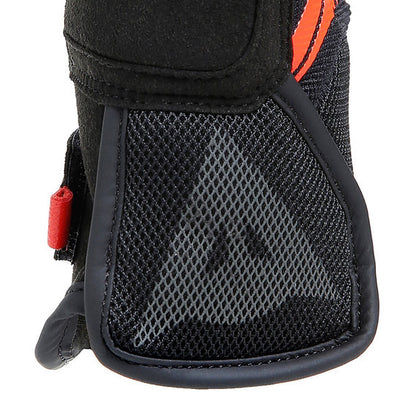 DAINESE MIG 3 AIR TEX GLOVES - BLACK/RED-FLUO